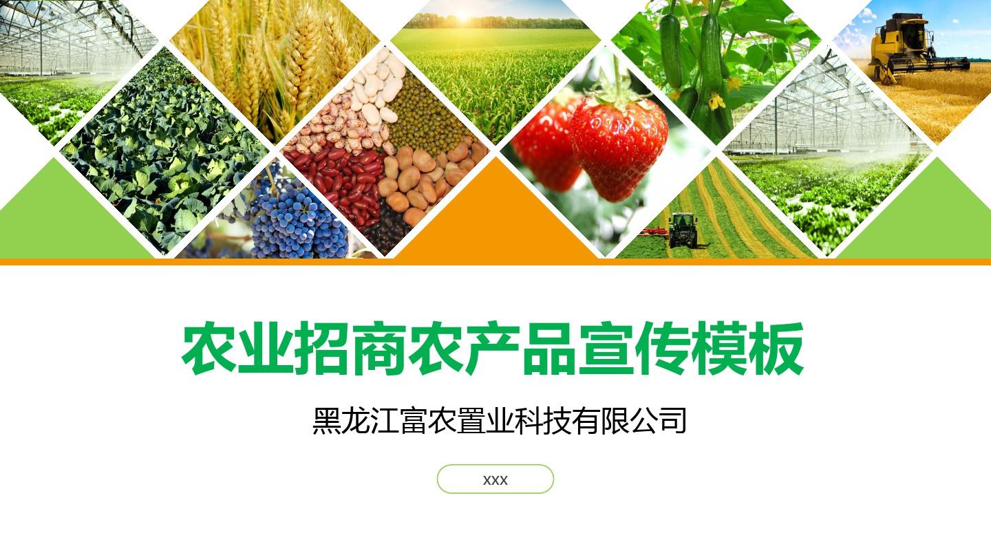 綠色田野，財富未來 現代農業招商與農產品品牌宣傳方案